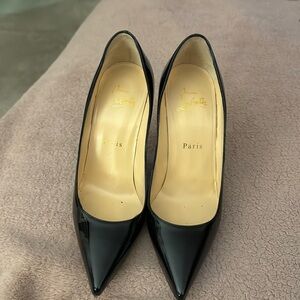 Black Patent Louboutin heels